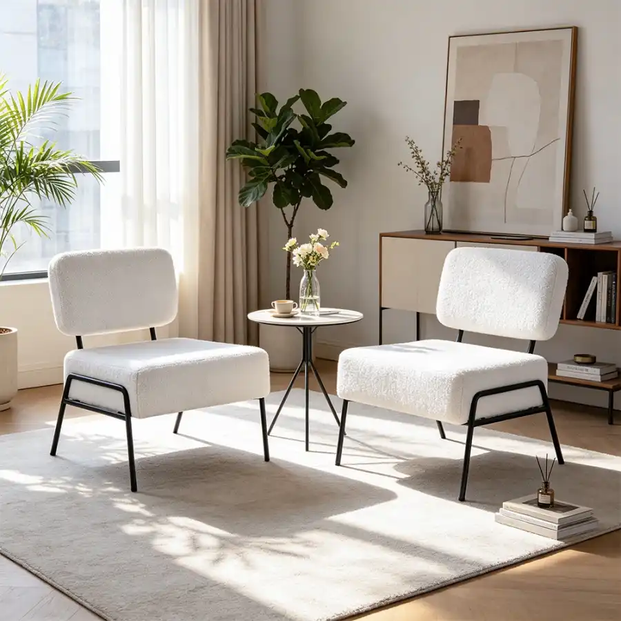 How to style a velvet accent chair in a living room?